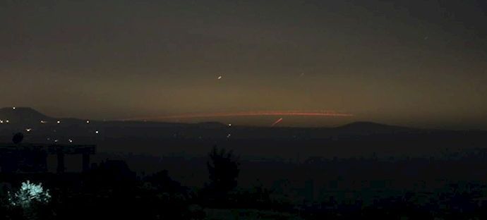 حمله موشکی به پایگاه نظامی اسد در استان حلب سوریه